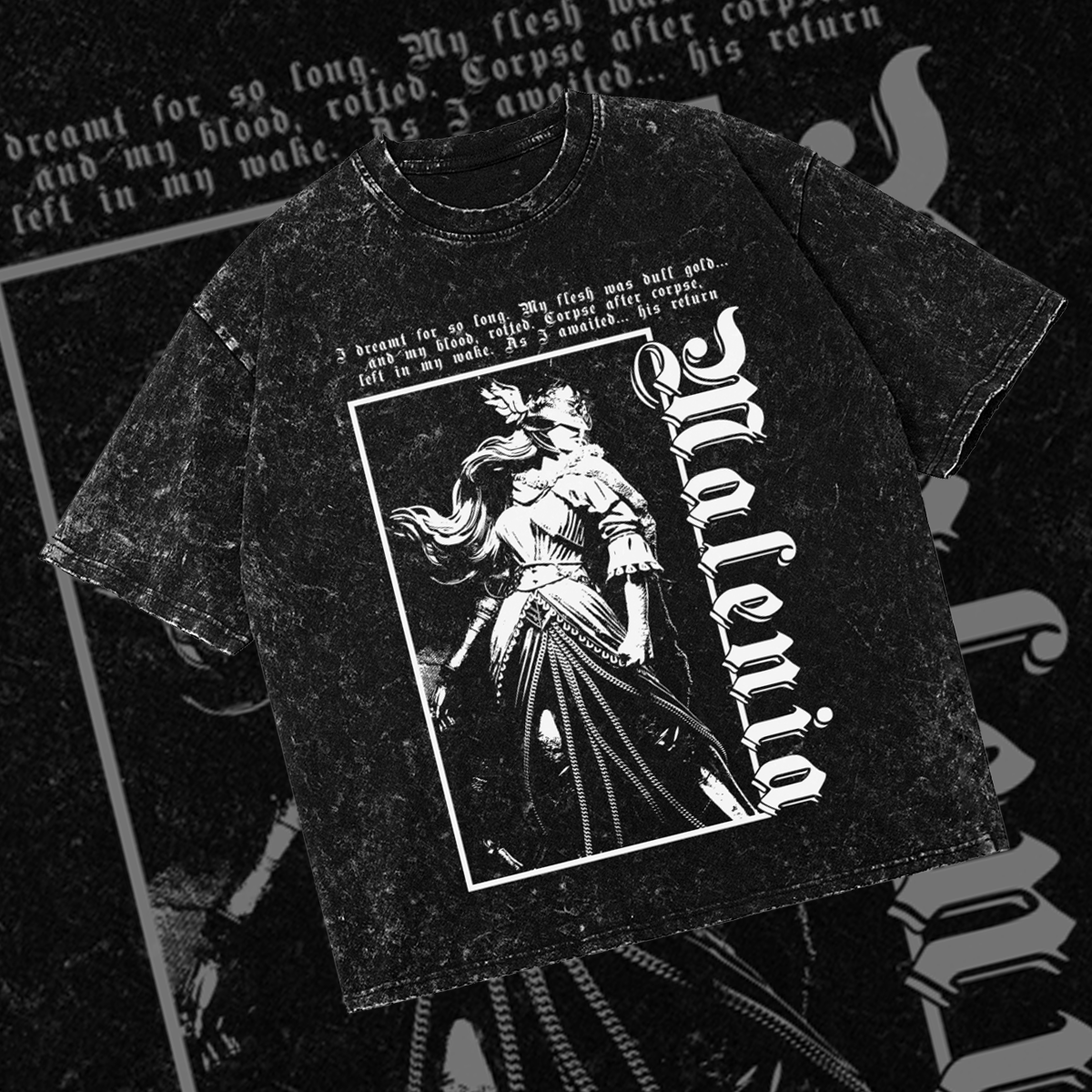 Malenia Blade of Miquella Oversized Gothic Soulsborne Shirt
