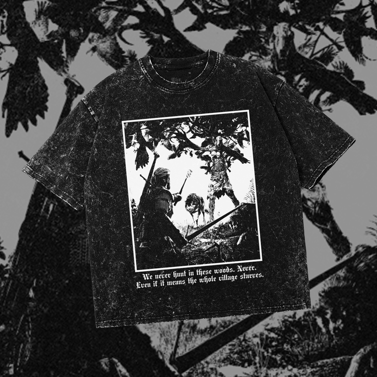 Leshy | Geralt Of Rivia | Oversized Gothic Game Shirt