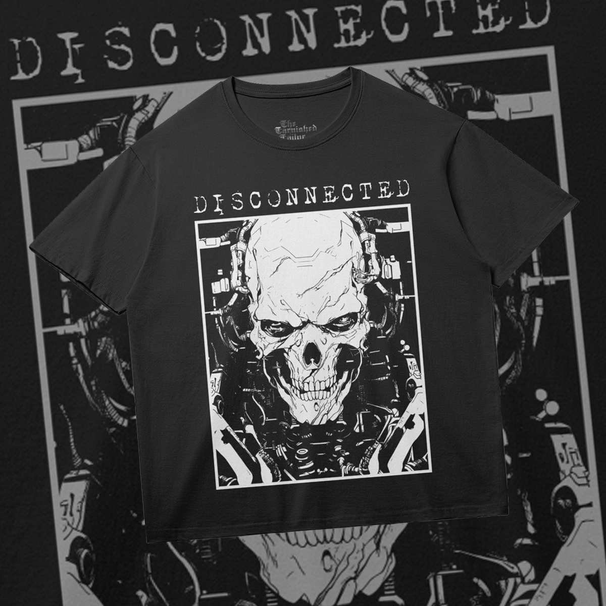 DISCONNECTED | Cyber Skull | Gothic Shirt