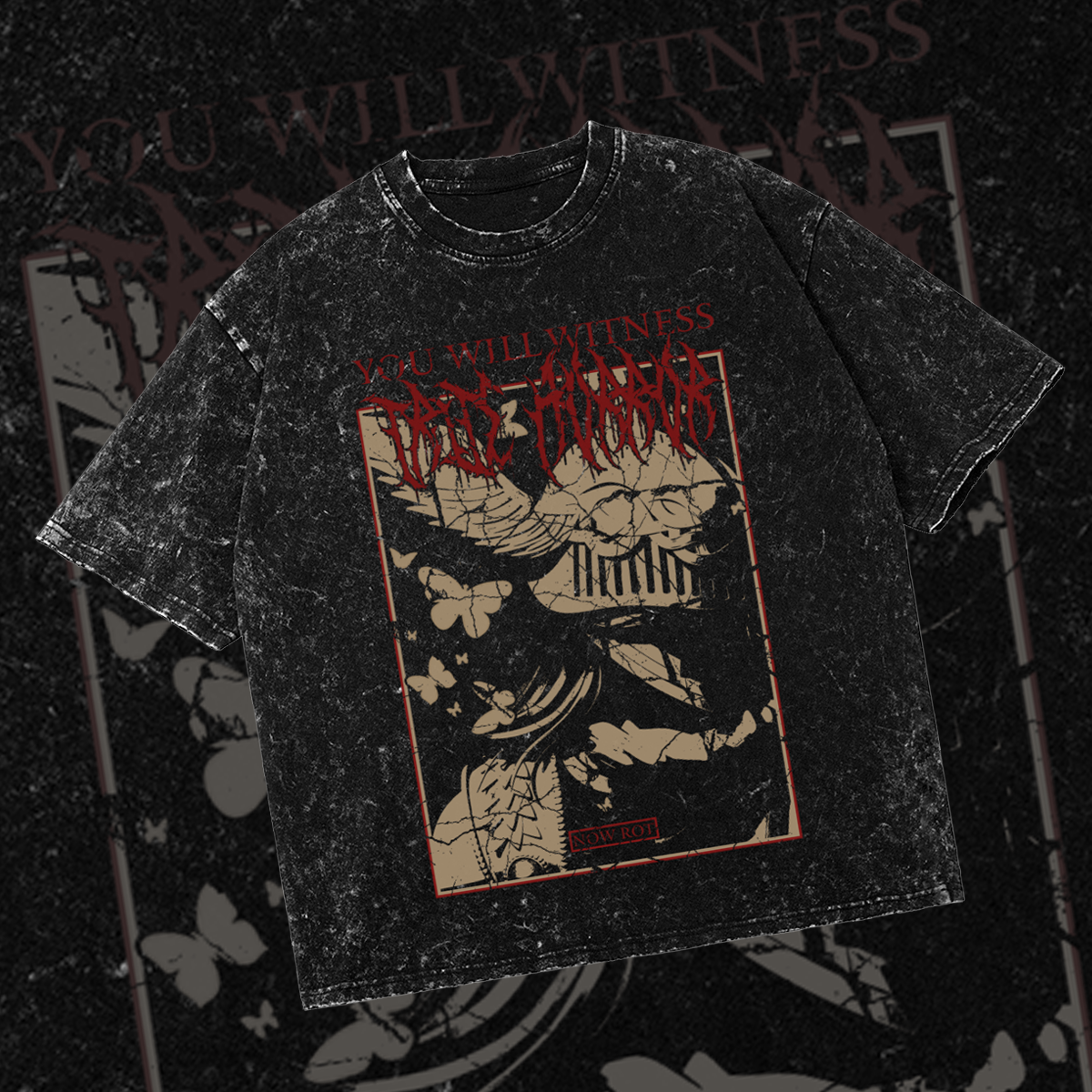 NOW ROT | Oversized Gothic Soulsborne Shirt