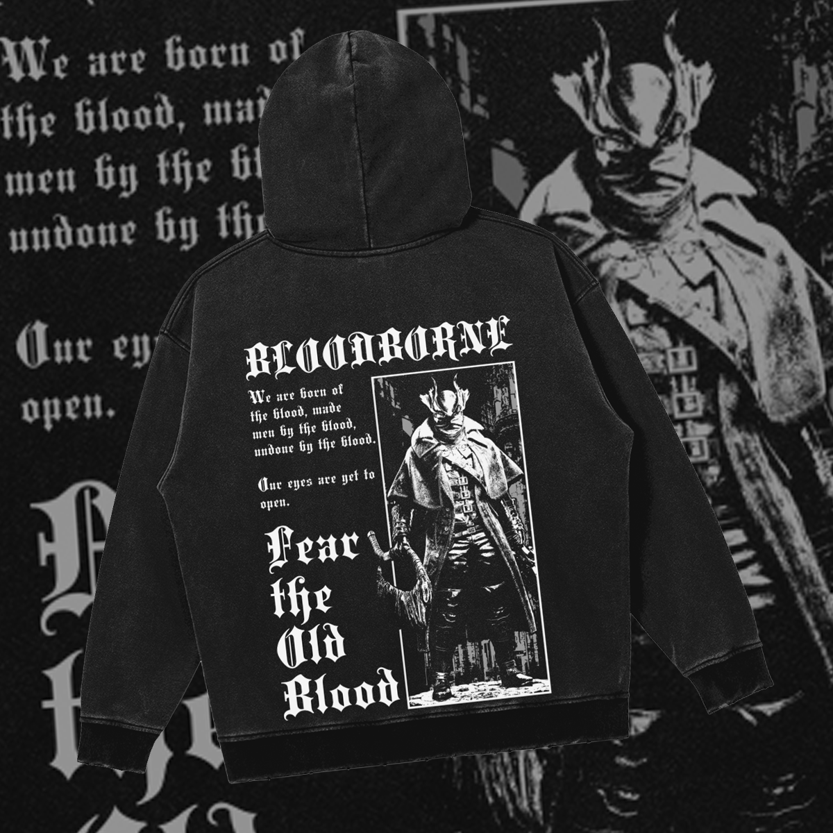 Fear The Old Blood | Oversized Gothic Soulsborne Hoodie