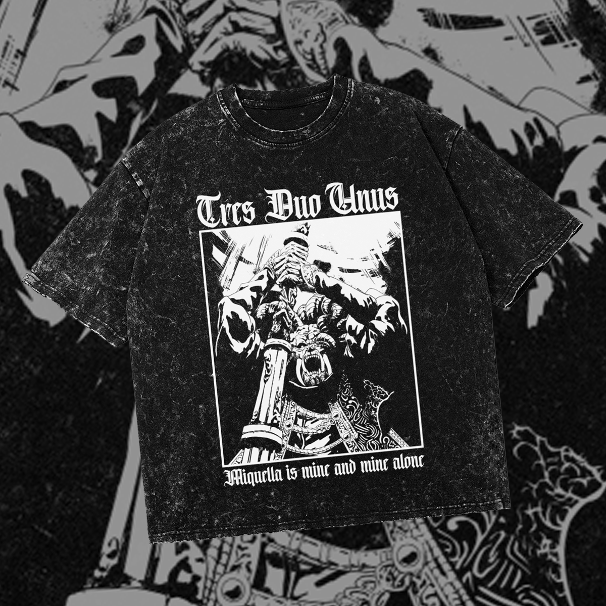 Tres Duo Unus | Mohg Lord of Blood | Oversized Gothic Soulsborne Shirt