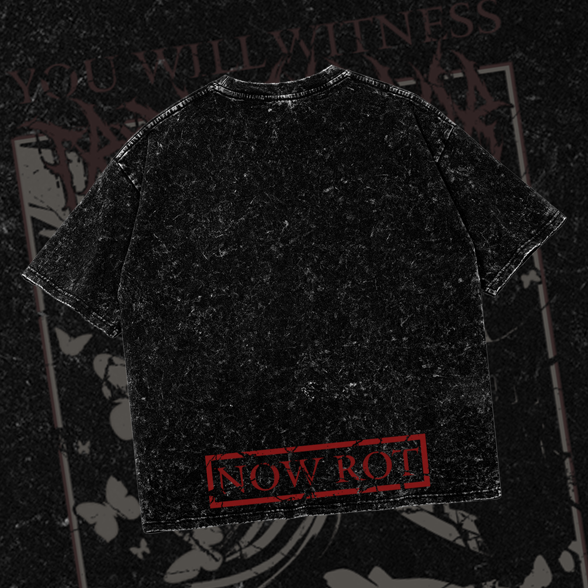 NOW ROT | Oversized Gothic Soulsborne Shirt