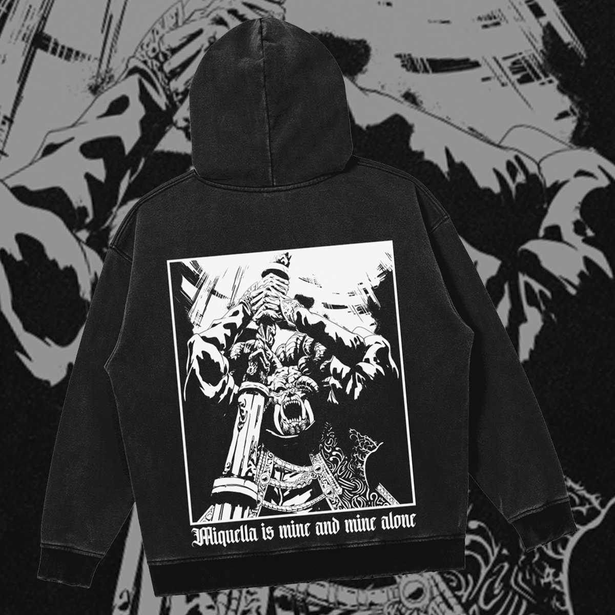 Tres Duo Unus | Mohg Lord of Blood | Oversized Gothic Soulsborne Hoodie