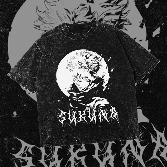 Sakuna Curse | Oversized Deathcore Gothic Anime Manga Shirt