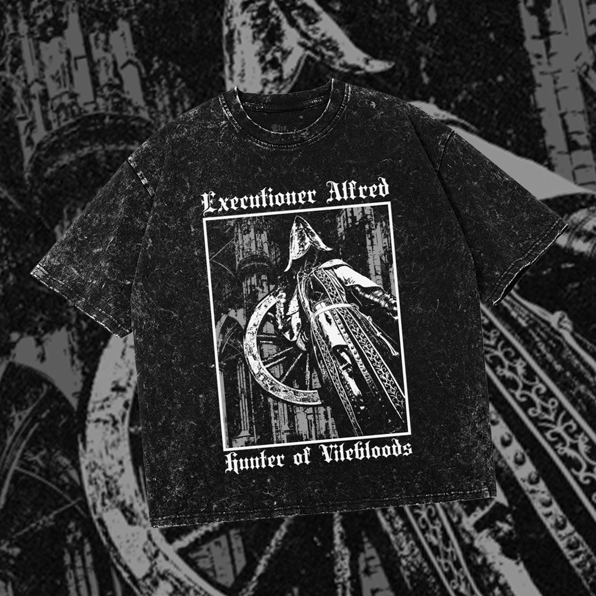 Alfred Hunter of Vilebloods | Oversized Gothic Soulsborne Shirt