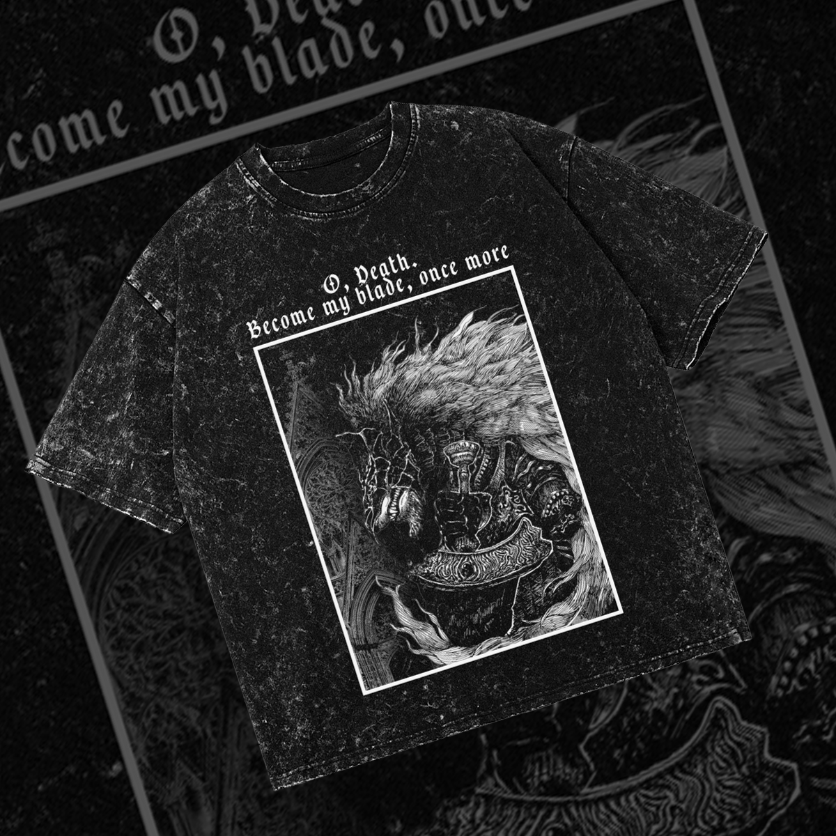 Maliketh The Black Blade | Oversized Gothic Soulsborne Shirt