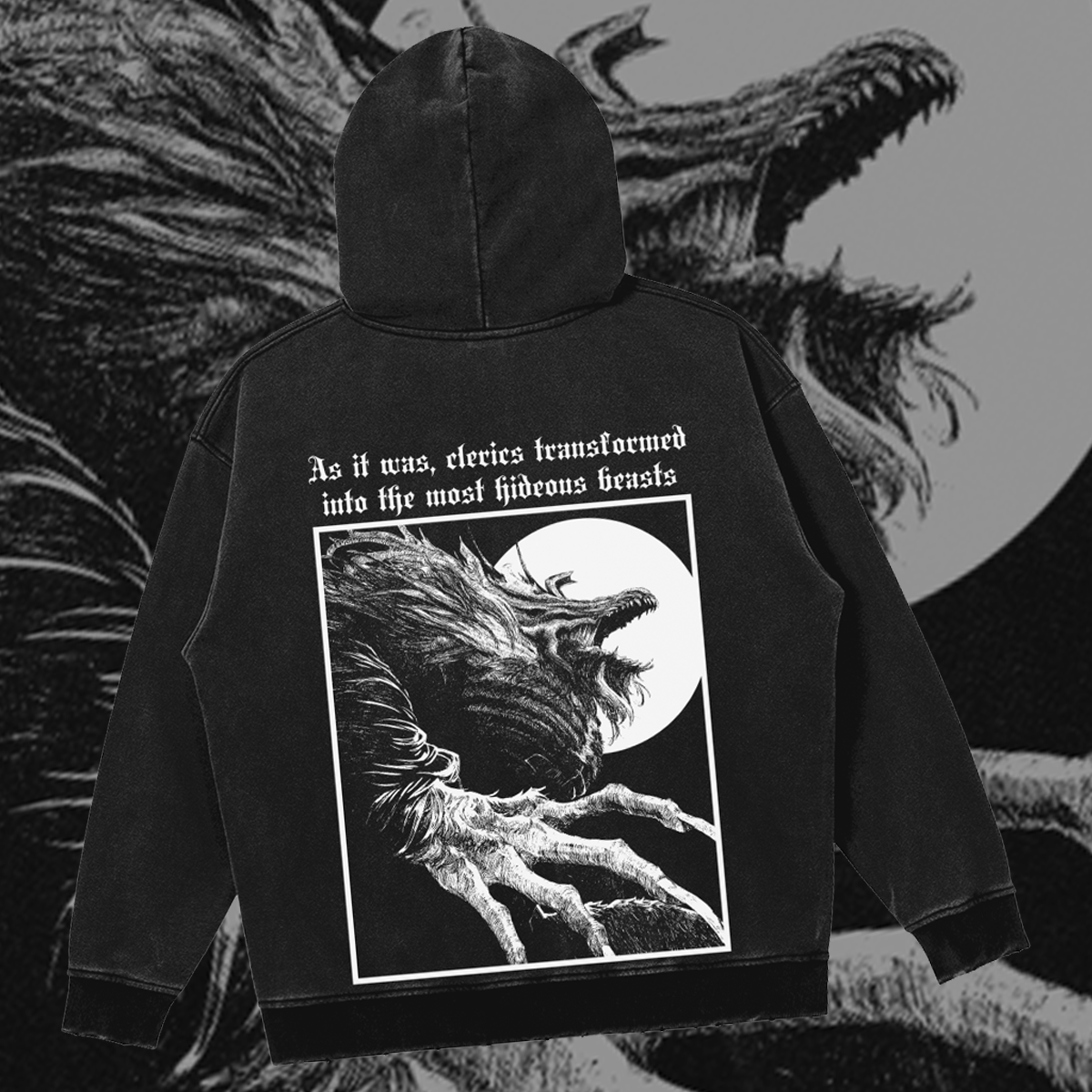 Cleric Beast | Oversized Gothic Soulsborne Hoodie